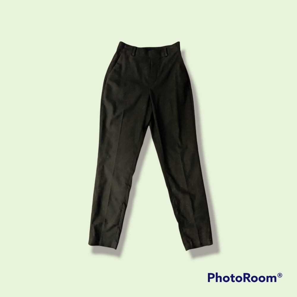 Uniqlo black straight leg dress pants